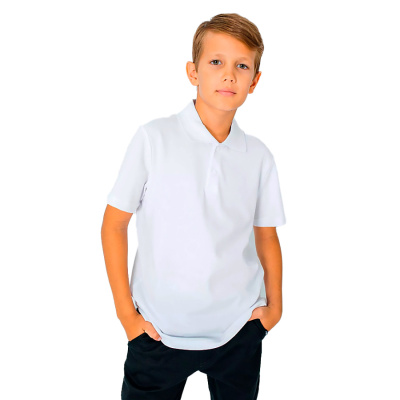 Рубашка поло школьная для мальчика Deloras Z71615S-25 белая 1